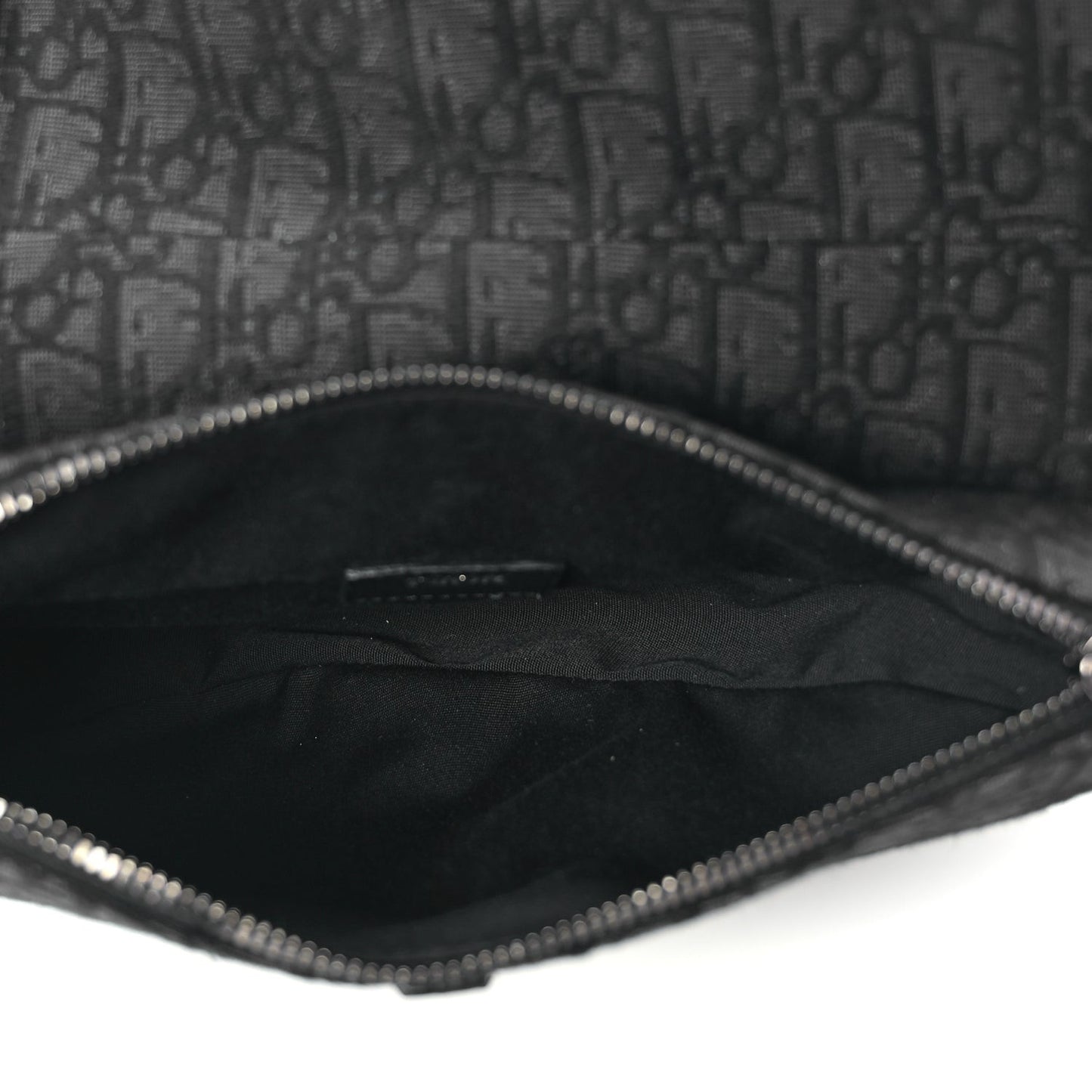 Oblique Mens Saddle Bag Black Blue