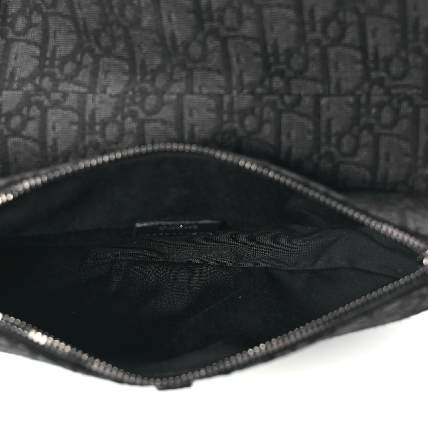 Christian Dior Oblique Mens Saddle Bag Black Blue 4 of 8