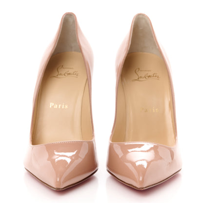 Christian Louboutin Patent Pigalle Follies 100 Pumps 37.5 Nude 2 of 10