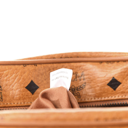 MCM Calfskin Visetos Messenger Cognac 7 of 11