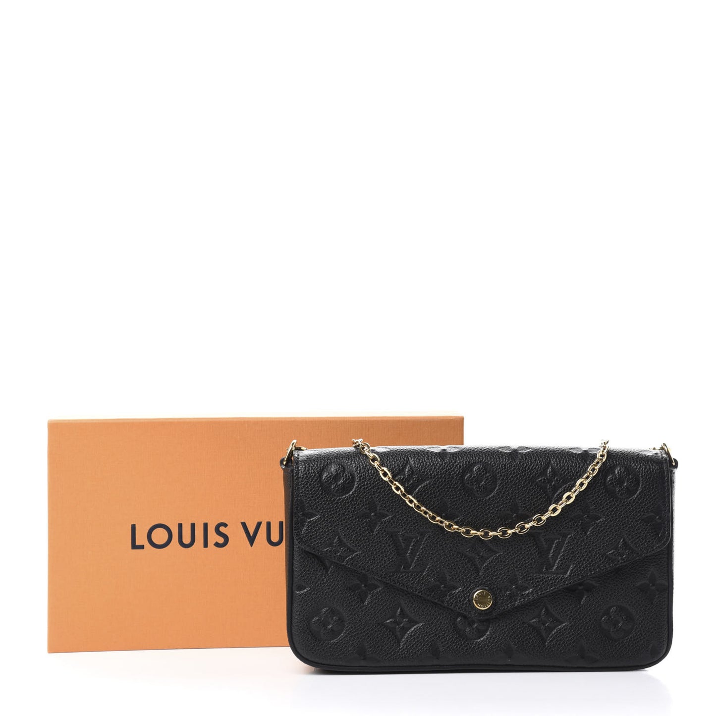 Empreinte Pochette Felicie Chain Wallet Black