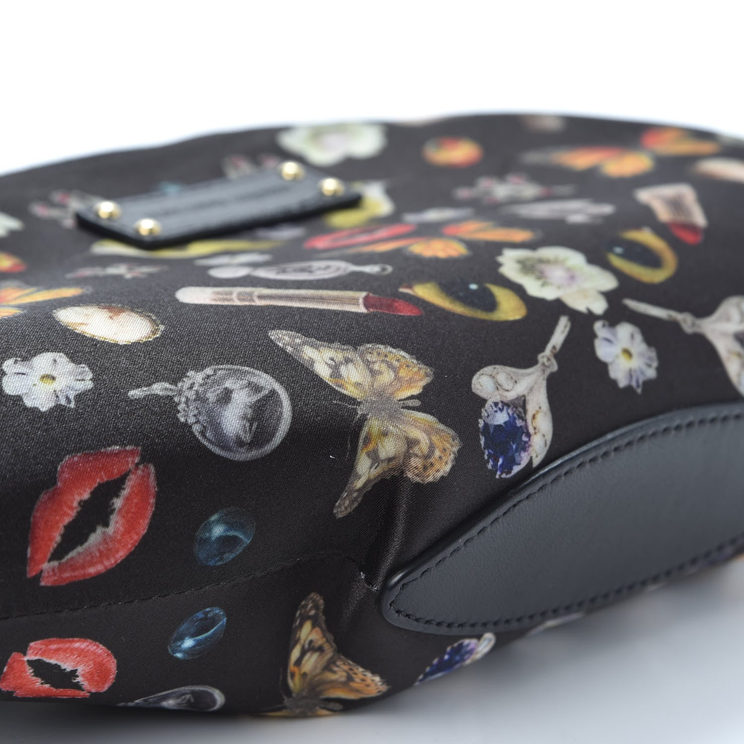 Alexander McQueen Silk Obsessions De Manta Clutch Black 5 of 9