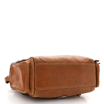 Prada Vitello Antic Easy A Foldover Pushlock Flap Shoulder Bag Sughero 4 of 11