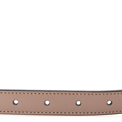 Gucci Calfskin Double G 20mm Belt 75 30  Porcelain Rose 3 of 5
