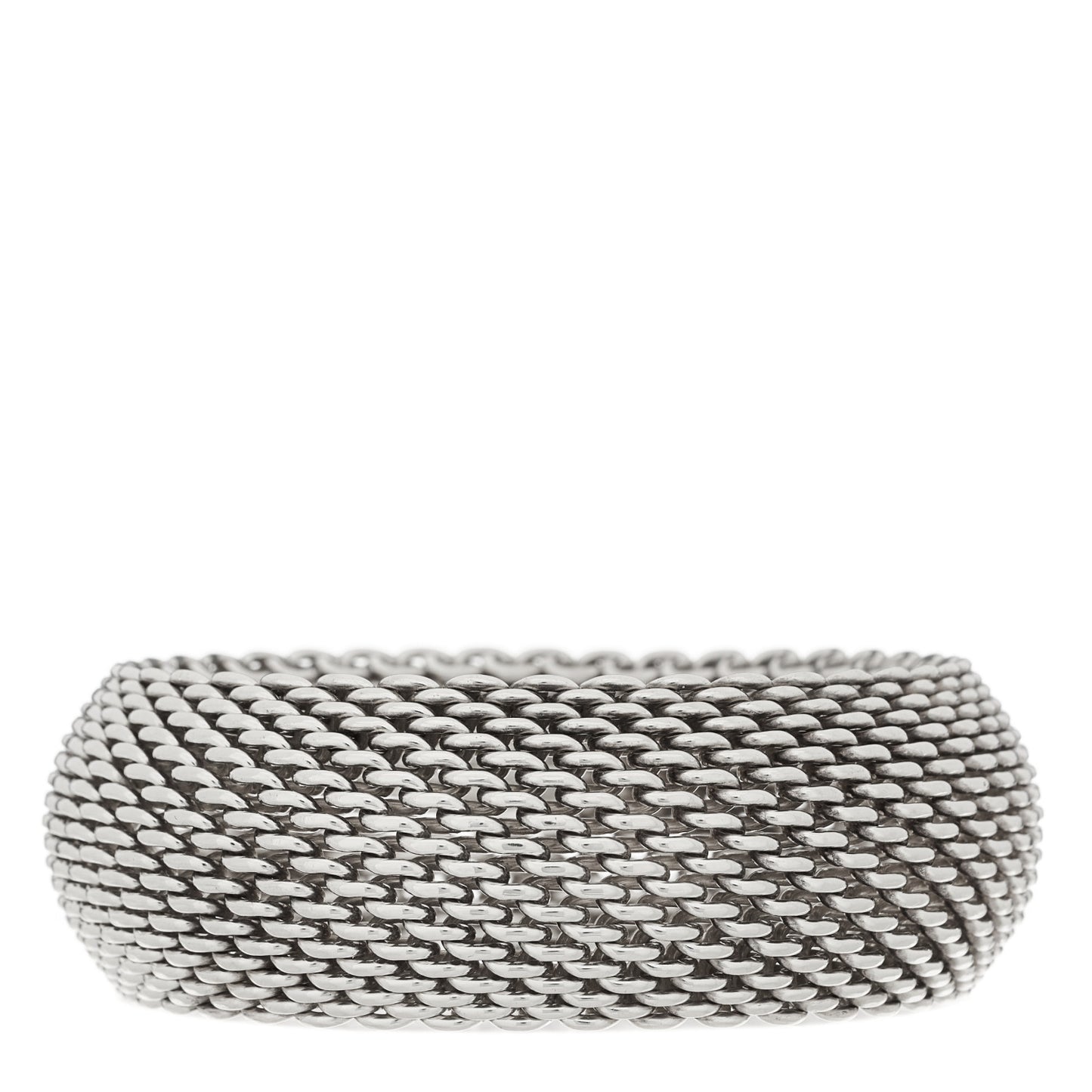 Sterling Silver Wide Somerset Mesh Bracelet