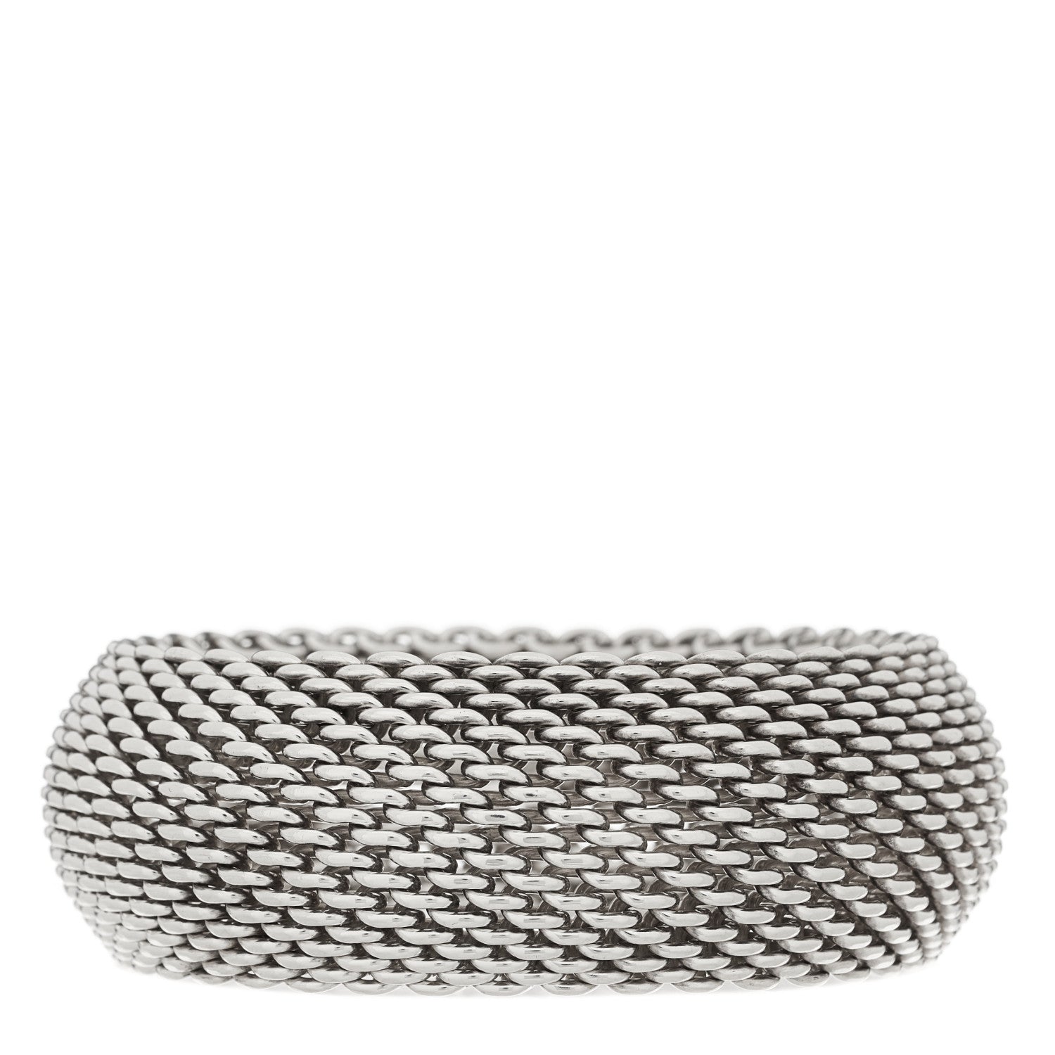Tiffany Sterling Silver Wide Somerset Mesh Bracelet 2 of 4