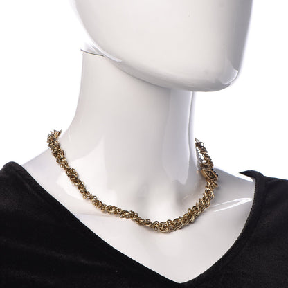 Chanel Chain CC Short Necklace Gold 2 of 7
