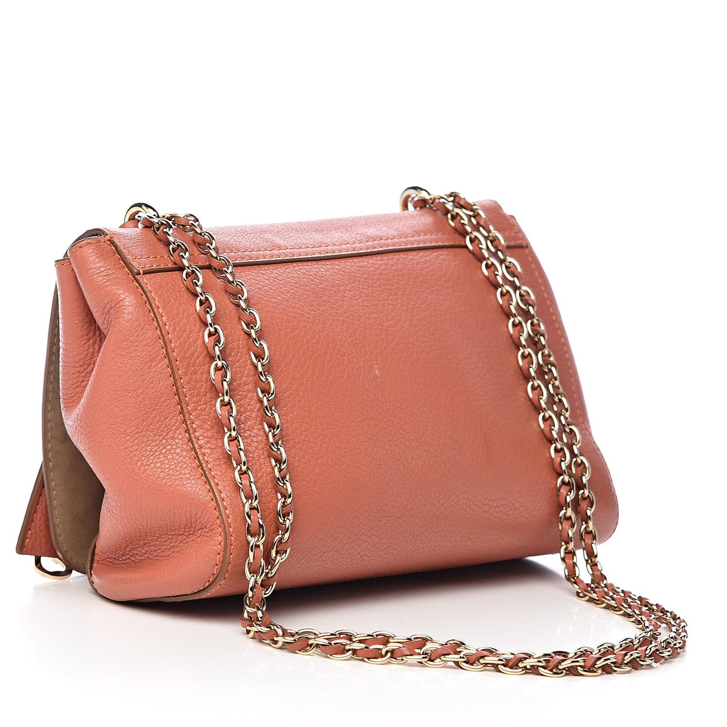 Small Classic Grain Small Lily Flap Burnt Peach