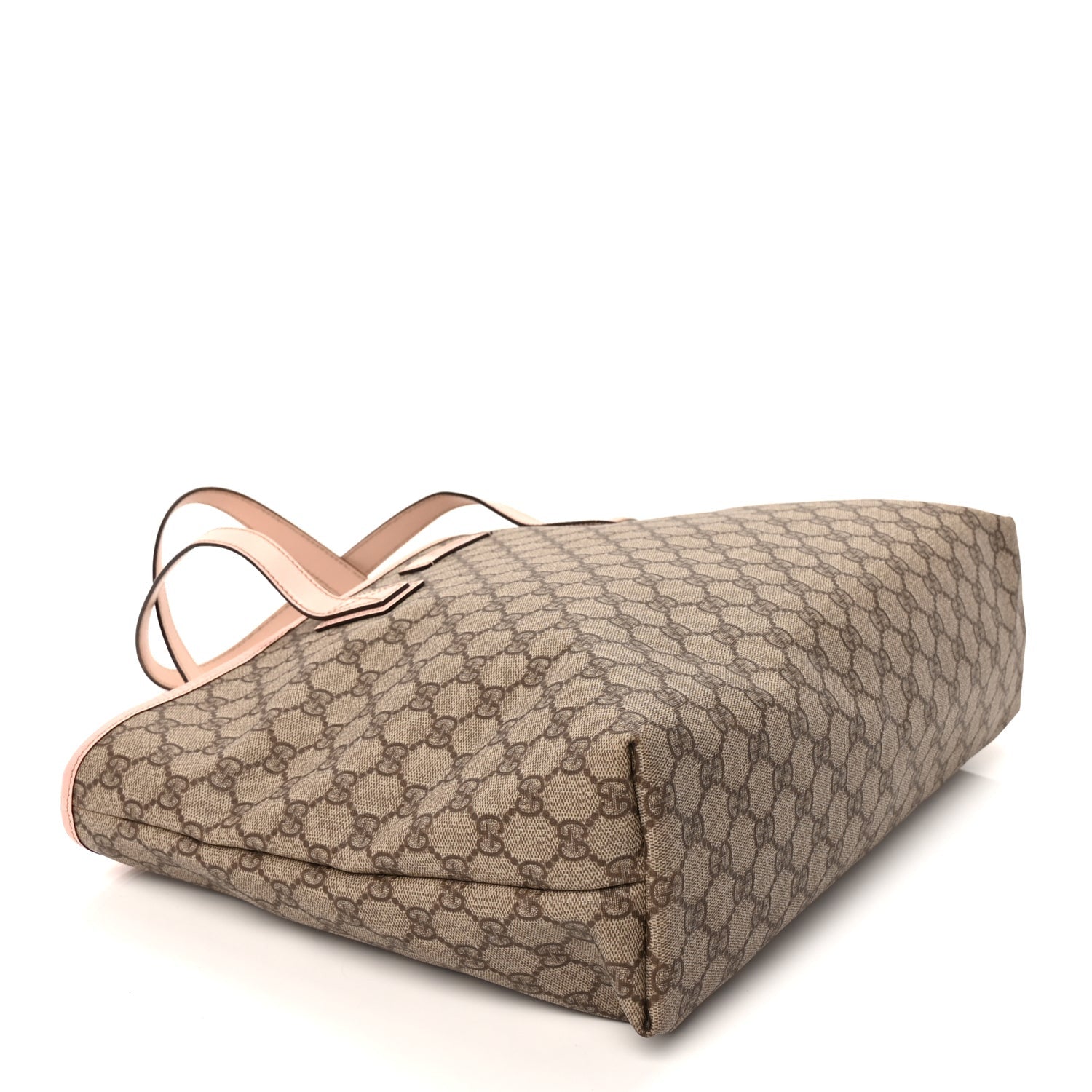 Gucci GG Supreme Monogram Medium Zippered Shopping Tote Pink 7 of 8