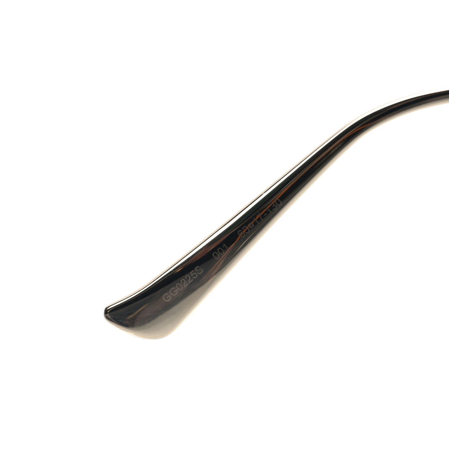 Metal Oversized Round Frame GG0225S Sunglasses Gold