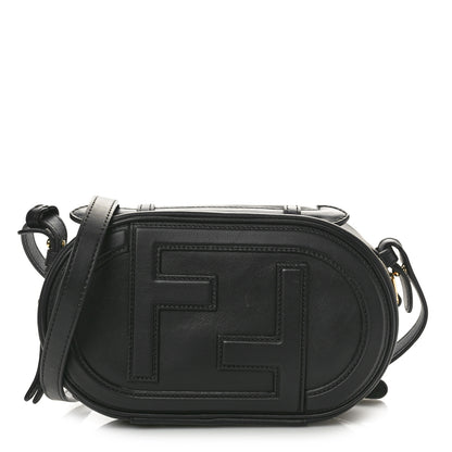 Fendi Vitello Grace Matte Mini O'Lock Camera Case Black 1 of 10