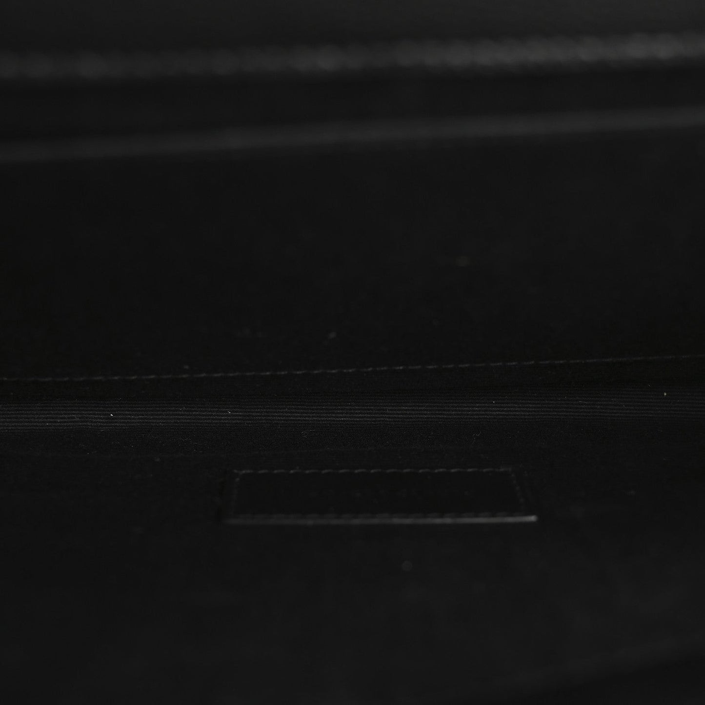 Grain De Poudre Matelasse Chevron Monogram Envelope Clutch Black