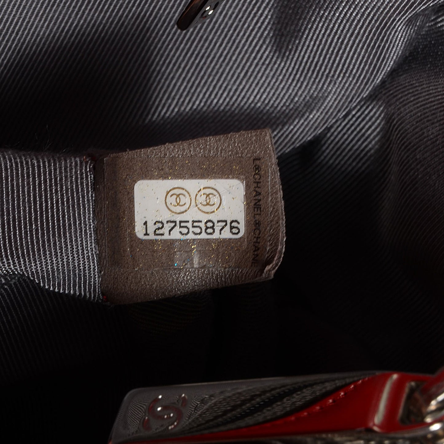 Lambskin Executive Cerf Shopper Tote Red