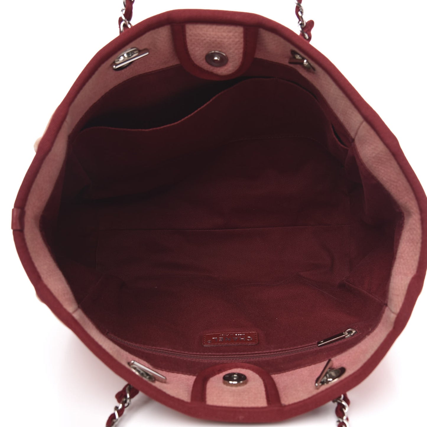 Canvas Small Deauville Tote Red