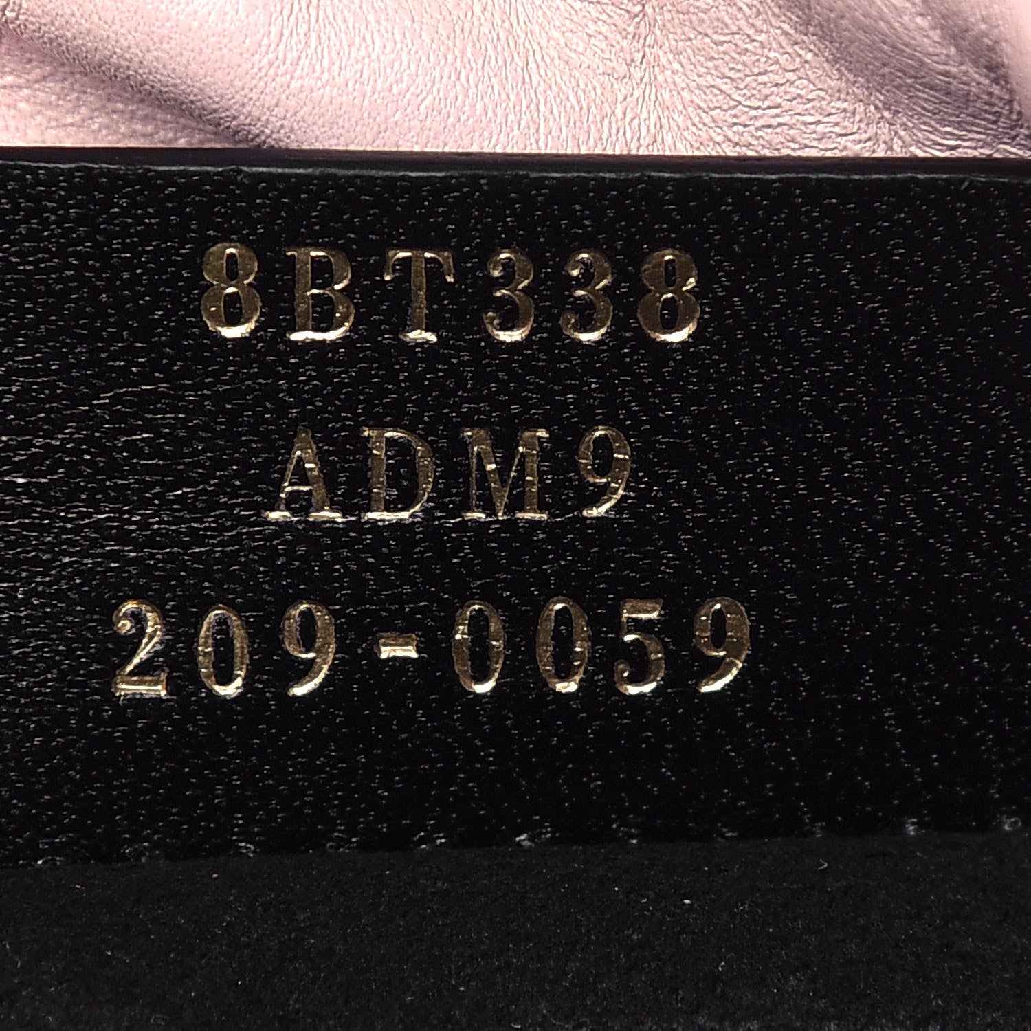 Fendi Soft Nappa Logo Medium Drawstring Pouch Bag Rosa Quarzo Black 7 of 12