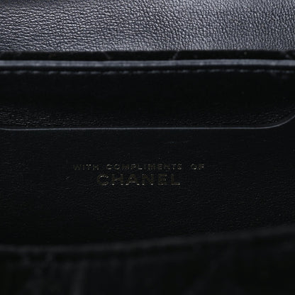 Chanel Velvet Quilted Mini Top Handle Flap  Black 4 of 7