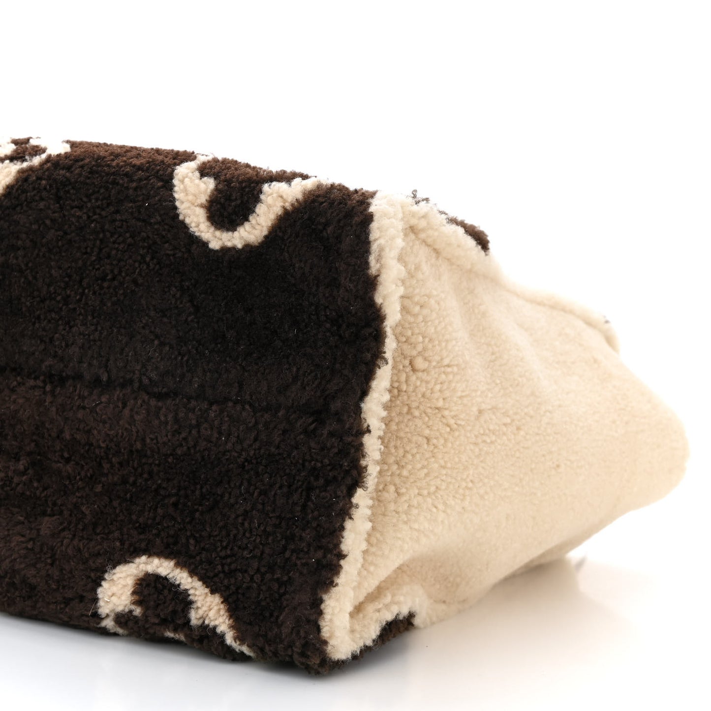 Shearling Monogram Giant Teddy Onthego GM Black White