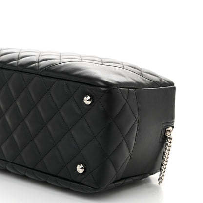 Chanel Calfskin Quilted Large Cambon Bowler Black 10 of 10