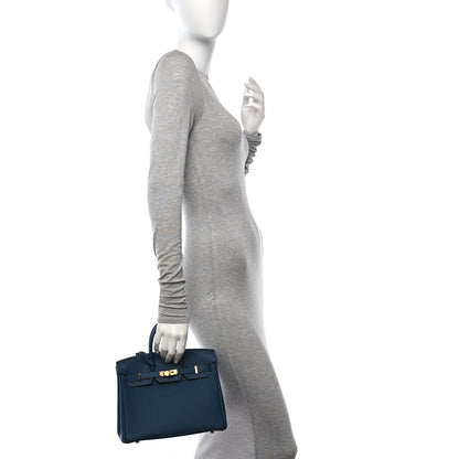 Hermes Togo Birkin 25 Bleu de Prusse 2 of 12