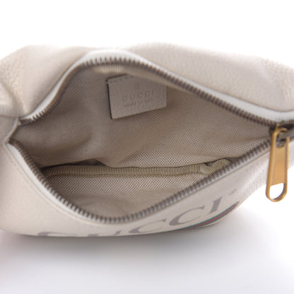 Gucci Grained Calfskin Small Logo Belt Bag White 5 of 9