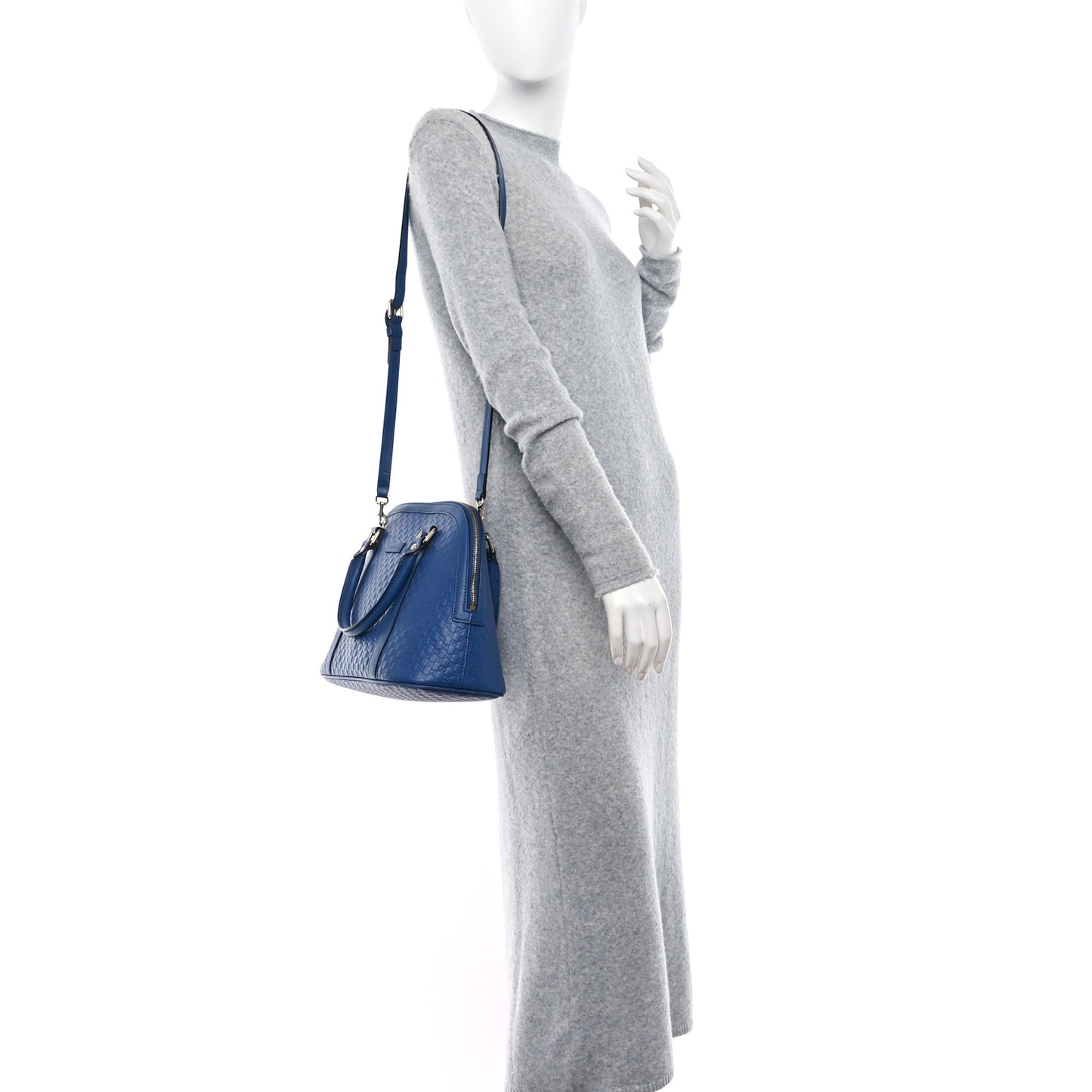 Soft Microguccissima Medium Dome Bag Caspian