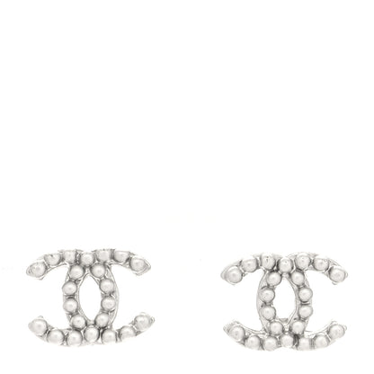 Chanel CC Earrings Silver 1 of 4
