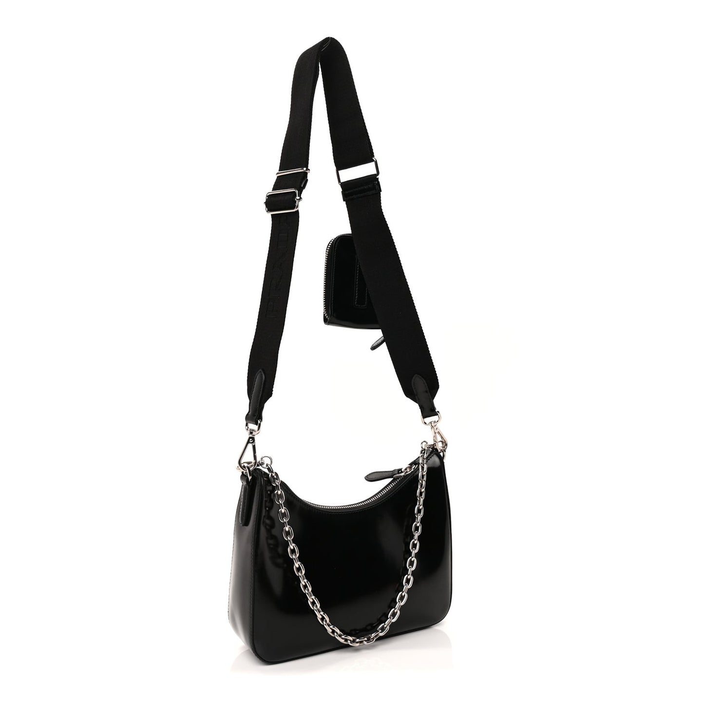 Calfskin Re-Edition 2005 Shoulder Bag  Black