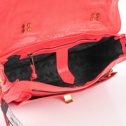 Proenza Schouler Lambskin Medium PS1 Satchel Deep Coral 10 of 14