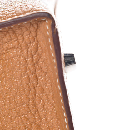 Hermes Chevre De Coromandel Kelly Sellier 32 Gold 30 of 38