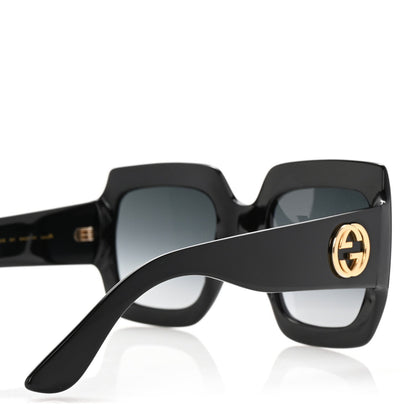 Gucci Acetate Square Frame Sunglasses GG0053S Black 4 of 7