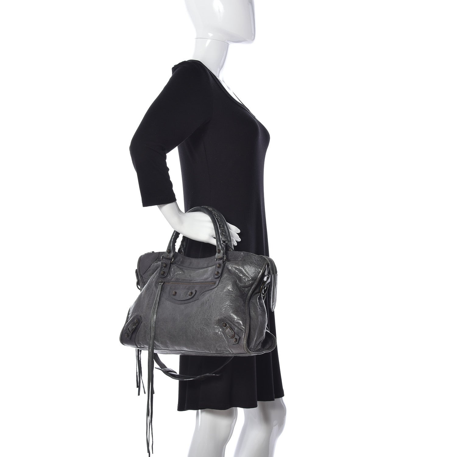 Balenciaga Agneau Classic Hardware City Anthracite 3 of 10