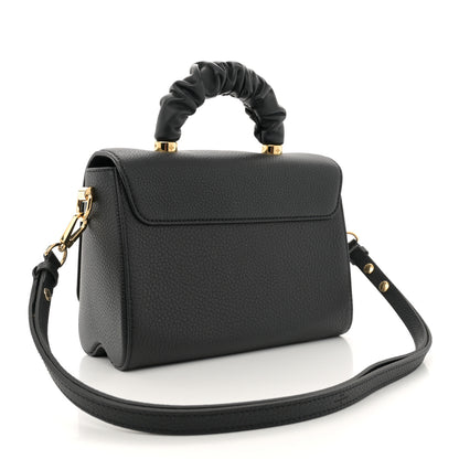 Louis Vuitton Taurillon Smooth Calfskin Scrunchie Twist One Handle MM Black 4 of 11