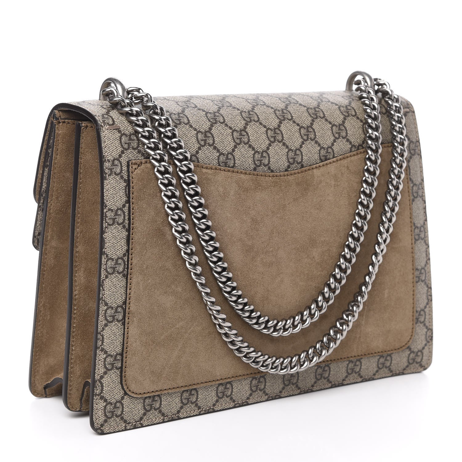Gucci GG Supreme Monogram Medium Dionysus Shoulder Bag Taupe 3 of 11