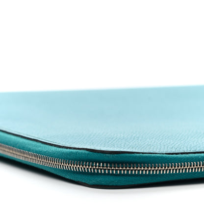 Hermes Epsom E-Zip iPad Notebook Cover Cobalt 8 of 11