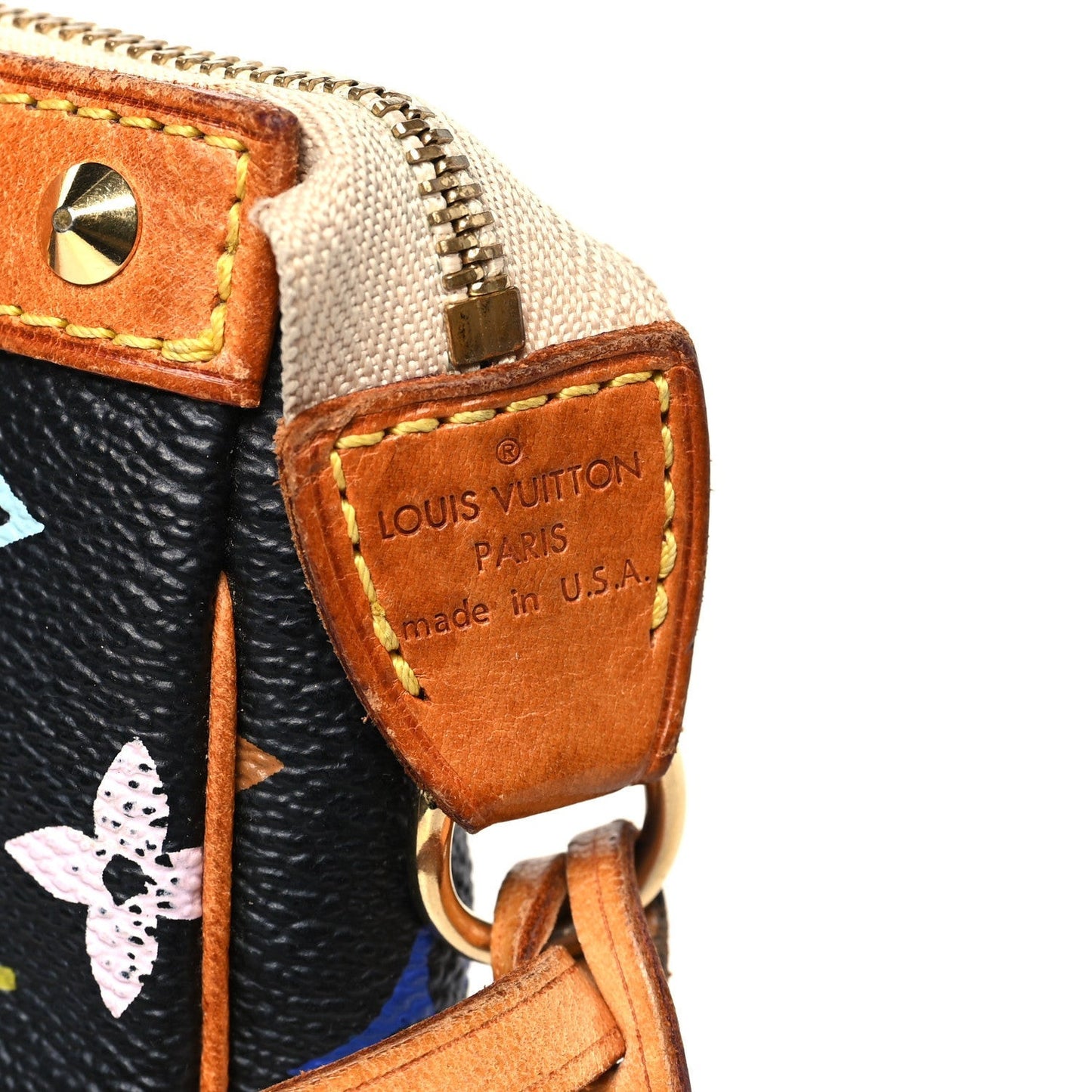 Monogram Multicolor Pochette Accessories Black