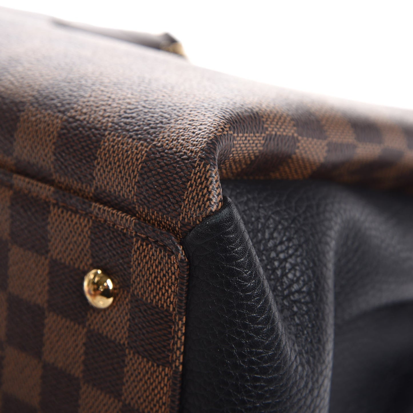 Cuir Taurillon Damier Ebene Normandy Black