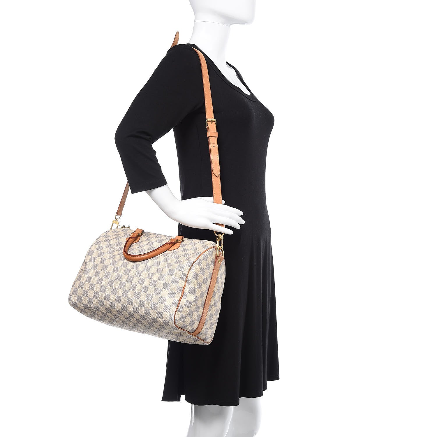 Louis Vuitton Damier Azur Speedy Bandouliere 30 2 of 9