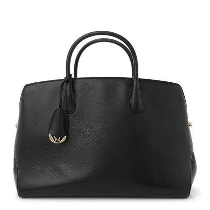 Christian Dior Grained Calfskin Large Bar Zip Tote Black 1 of 7