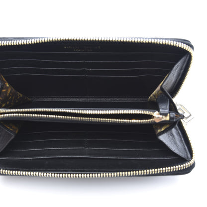 Versace Nappa Barocco Zip Around Wallet Black 5 of 5