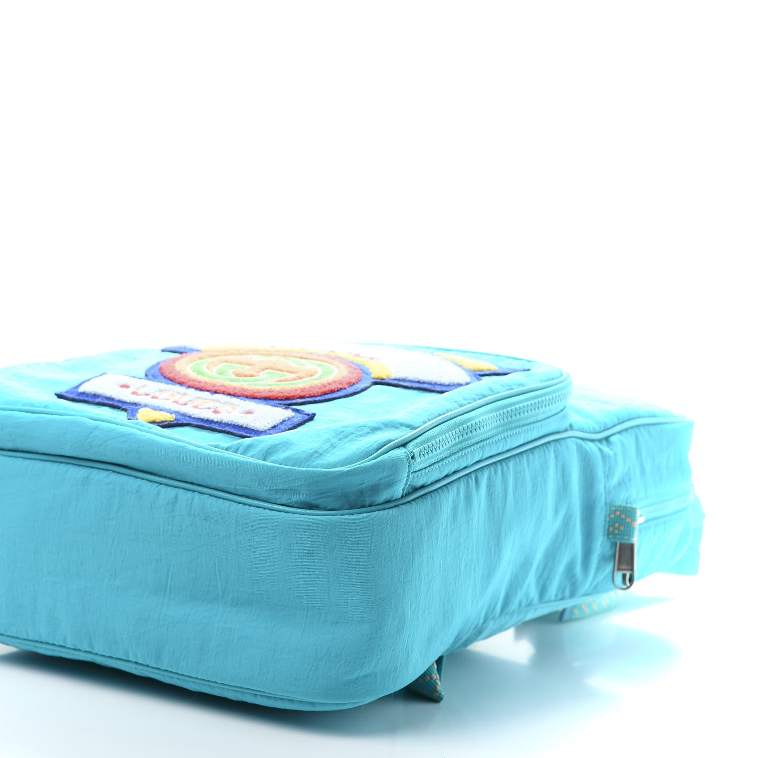 Gucci Nylon Twill 80s Logo Patch Backpack Lago 6 of 10