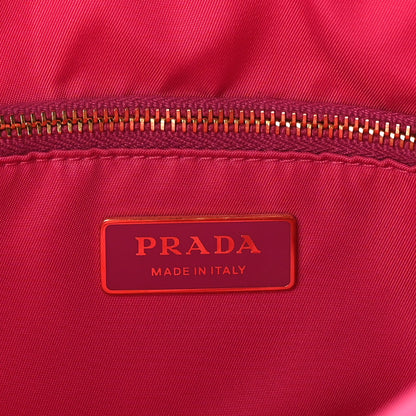Prada Tessuto Nylon Chain Tote  Fuxia 5 of 8