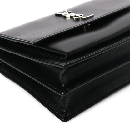 Saint Laurent Calfskin Medium Monogram Sunset Black 7 of 8