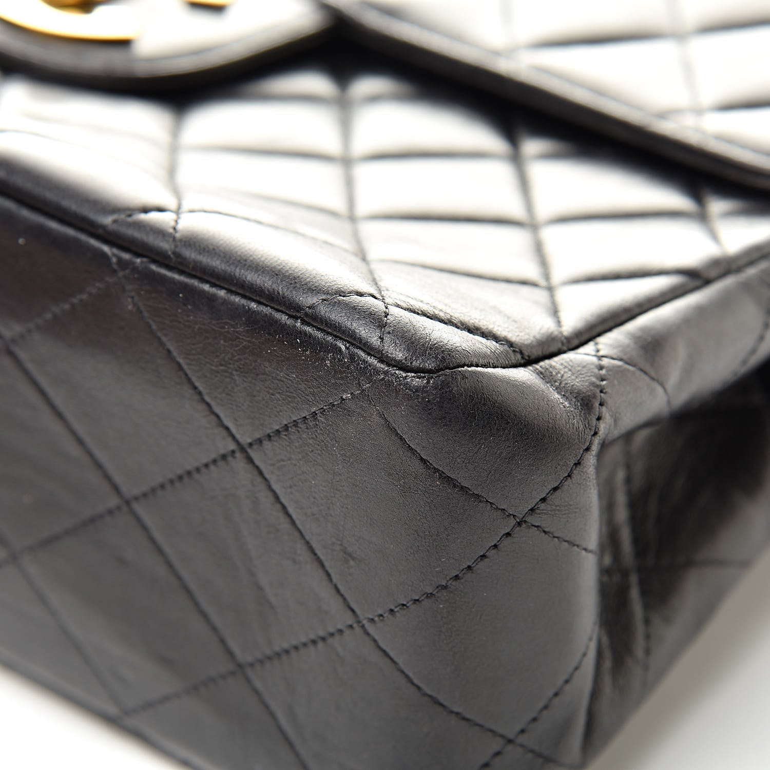Chanel Lambskin Quilted XL Jumbo Single Flap Black 11 of 21