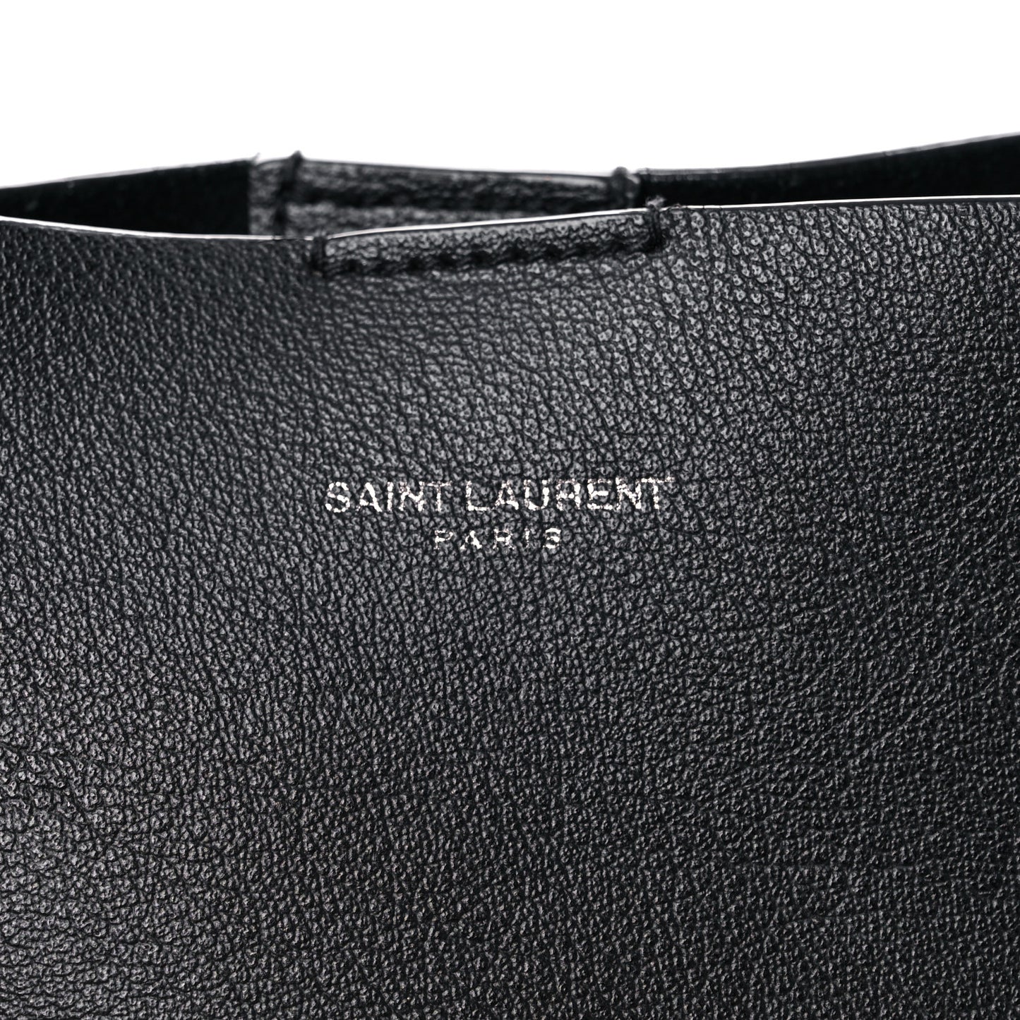 Calfskin Large Fringe Shopping Tote Black