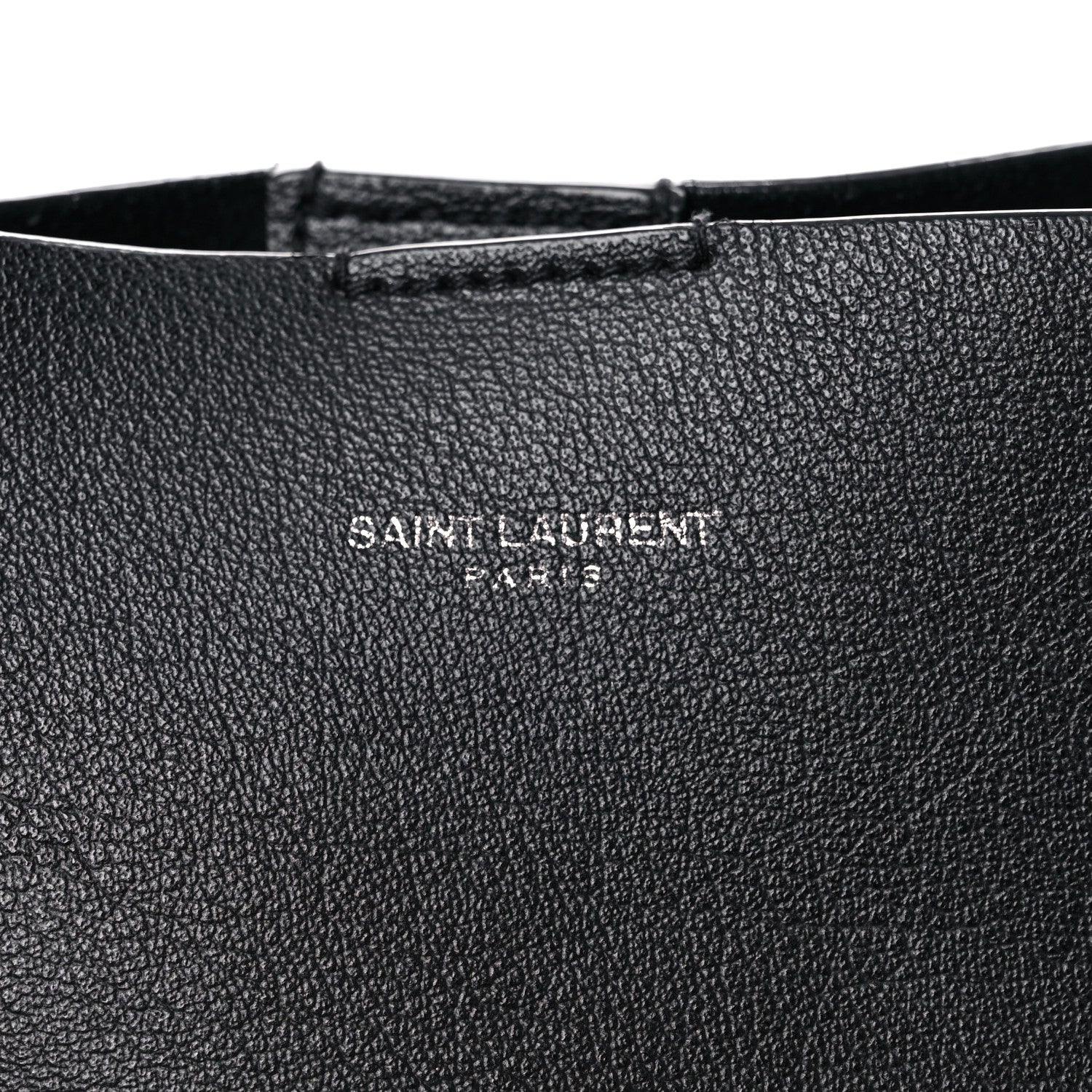 Saint Laurent Calfskin Large Fringe Shopping Tote Black 6 of 18