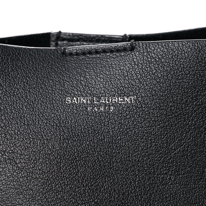 Saint Laurent Calfskin Large Fringe Shopping Tote Black 6 of 18