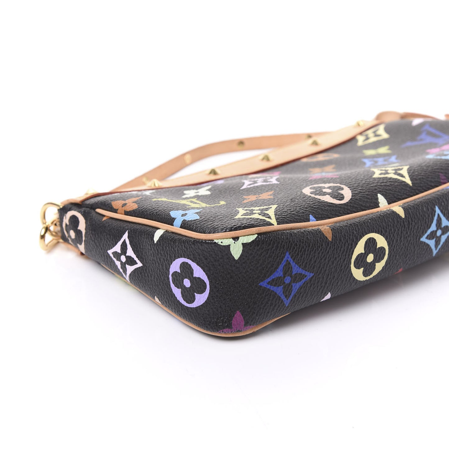 Monogram Multicolor Pochette Accessories Black