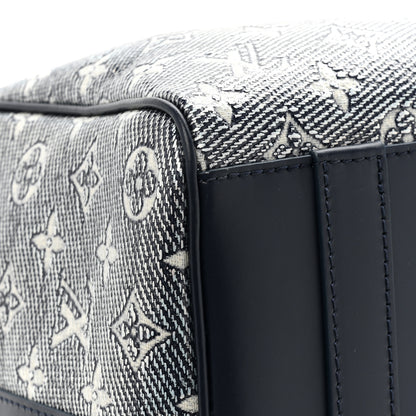 Louis Vuitton Monoglam Keepall 45 Blue 9 of 13