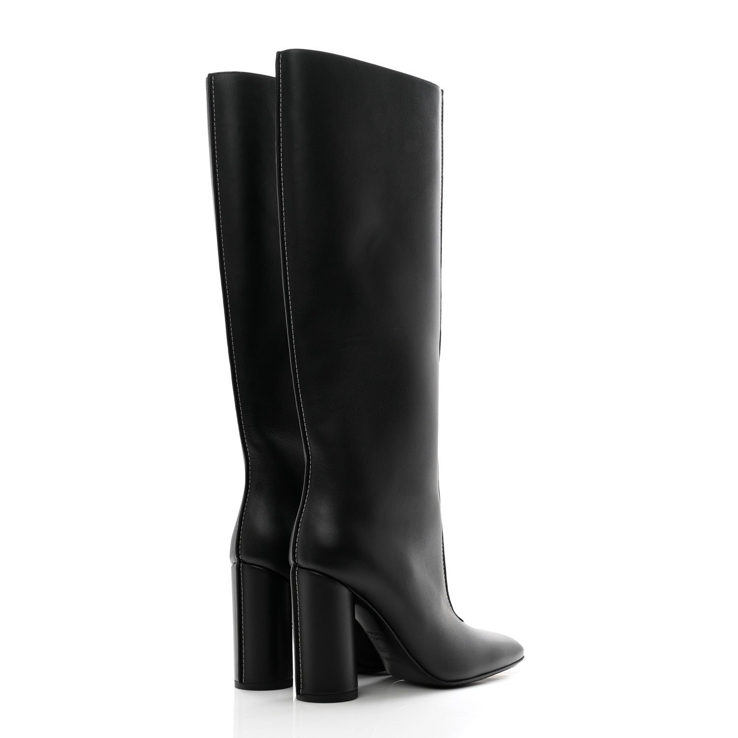 Hermes Calfskin Dressage Boots 37.5 Black 4 of 8