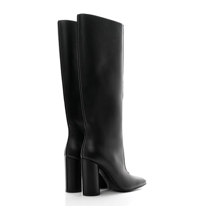 Hermes Calfskin Dressage Boots 37.5 Black 4 of 8